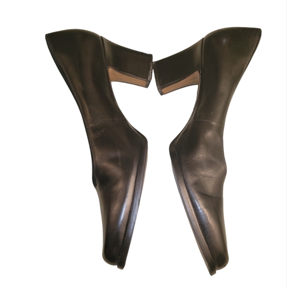 Enzo Angiolini Heels Leather Black 8N 3" - Picture 2 of 5